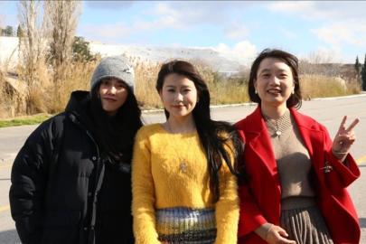 Çinli turistlerin gözdesi Pamukkale