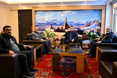 Ağrı'da gazetecilerden Emniyet Müdürü Önder’e ziyaret