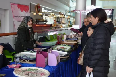 Ankara Keçiören’de konukevi sakinlerinden el emeği sergisi