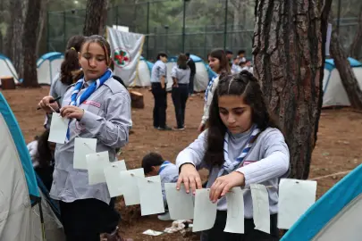 Antalya'da izciler kaynaşma kampında buluştu