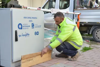 Antalya’da su kayıplarına karşı ana sayaç dönemi
