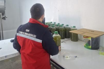 Uşak’ta tağşiş şüphesiyle zeytinyağlarına el konuldu