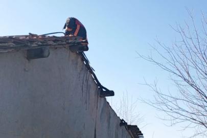 Malatya'da çatı yangını