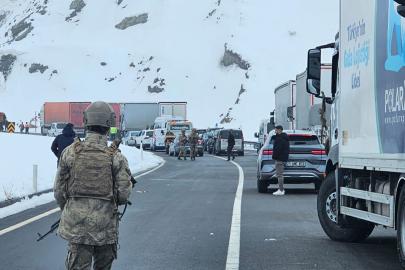 Van-Hakkari karayoluna çığ düştü: Çok sayıda araç mahsur kaldı