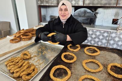 3 çocuk annesi Gamze, baba mesleği fırıncılığı sürdürüyor