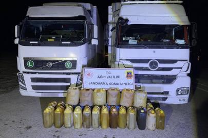 Ağrı'da 600 litre kaçak akaryakıt ele geçirildi