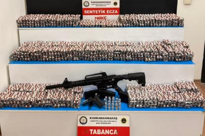 Kahramanmaraş'ta 29 bin sentetik ecza hap ele geçirildi