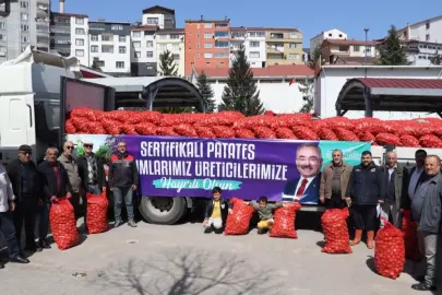 Ordu’da 6 ilçede 45 ton tohumluk patates dağıttı