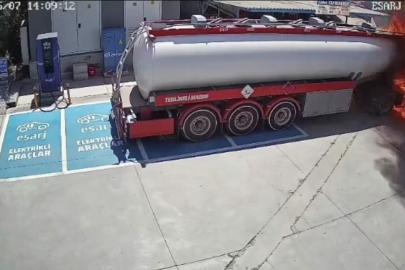 Muğla’da mazot yüklü tankerin alev aldığı anların görüntüsü ortaya çıktı