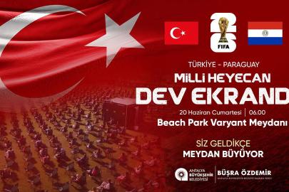 Milli maç heyecanı Varyant Meydanı'nda yaşanacak