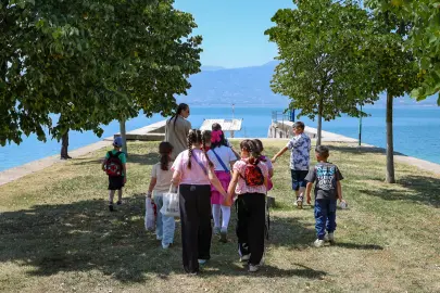 Sakarya'da su müfettişleri Sapanca Gölü ile ilk kez tanıştı