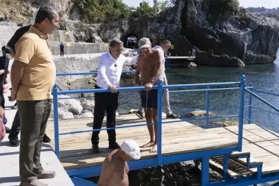 Başkan Tahsin Erdem Liman Arkası çalışmalarını inceledi