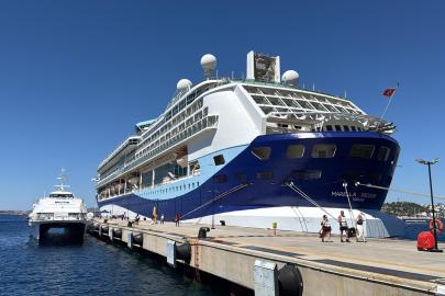 Bodrum’a denizden 1819 turist geldi