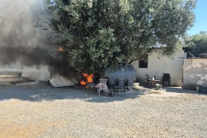 Bodrum’da personel lojmanında çıkan yangın söndürüldü