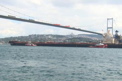 289 metrelik Liberya bayraklı kuru yük gemisi için Boğaz trafiğe kapatıldı