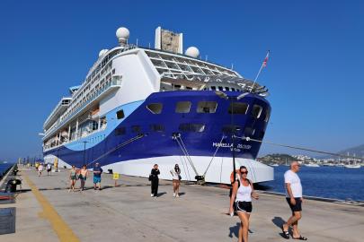 Bodrum’a kruvaziyerle 1813 turist geldi