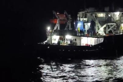 Kastamonu'da gemi su aldı. 13 kişi tahliye edildi
