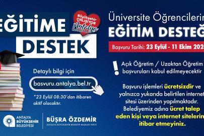 Büyükşehir eğitime desteği sürdürüyor