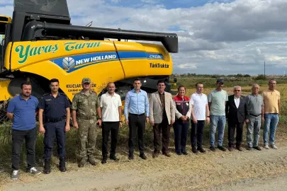 İpsala'da çeltik hasadı heyecanı başladı