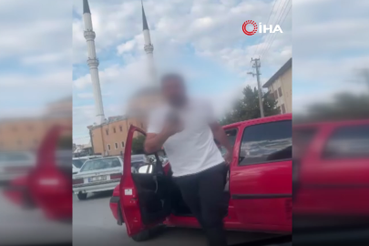 Kendisine korna çalanları ölümle tehdit etti. Saldırgan sürücü tutuklandı