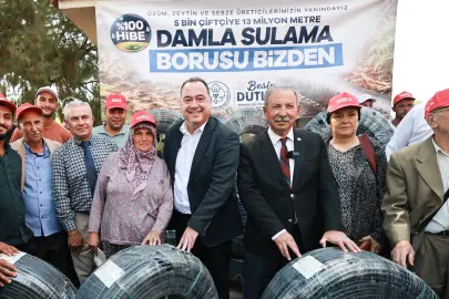 Manisa Salihli’de 500 üreticiye damlama sulama desteği