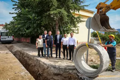 Sakarya Pamukova'da yağmur suyu projesinde sona gelindi