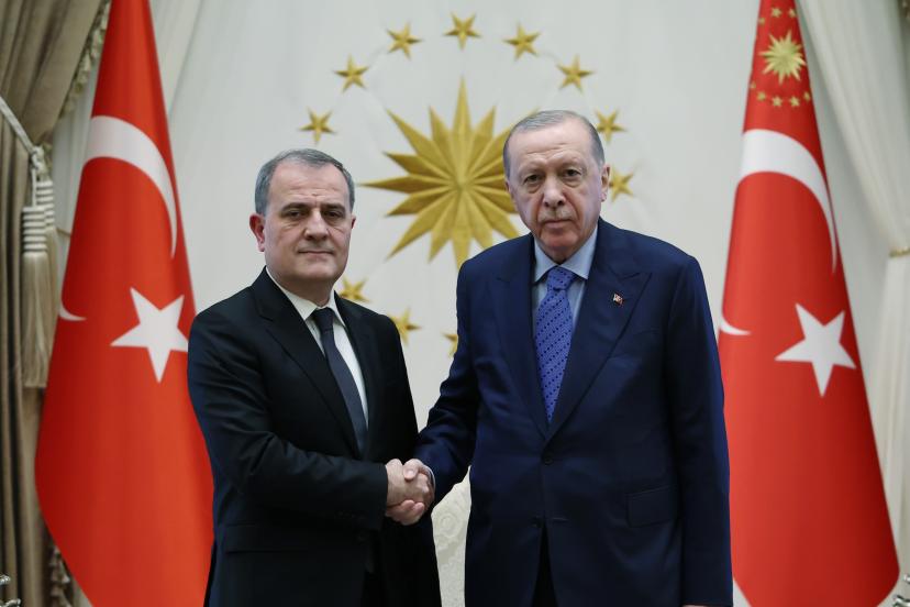 Cumhurbaşkanı Erdoğan, Azerbaycan Dışişleri Bakanı Bayramov'u kabul etti